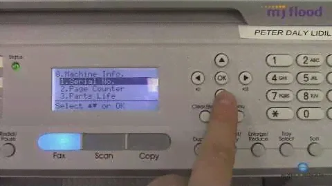Konica Minolta bizhub 20 - how to get meter readings