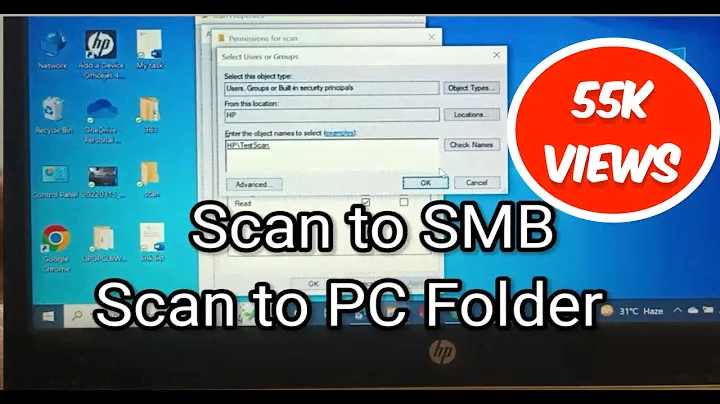 Сетевое сканирование SMB Bizhub Windows 10 || Сканировать в папку Konica Minolta