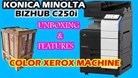 KONICA MINOLTA BIZHUB C250I | COLOR XEROX MACHINE |BRAND NEW |UNBOXING |EXPLAINATON |COPIERTECHTAMIL