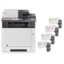 KYOCERA ECOSYS M5526cdw комплект: МФУ + картриджи TK-5240 (C/M/Y/K)