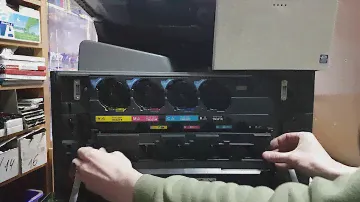 Профилактика коника минолта c224e, чистка лезвий коротрона, чистка стекол лазера